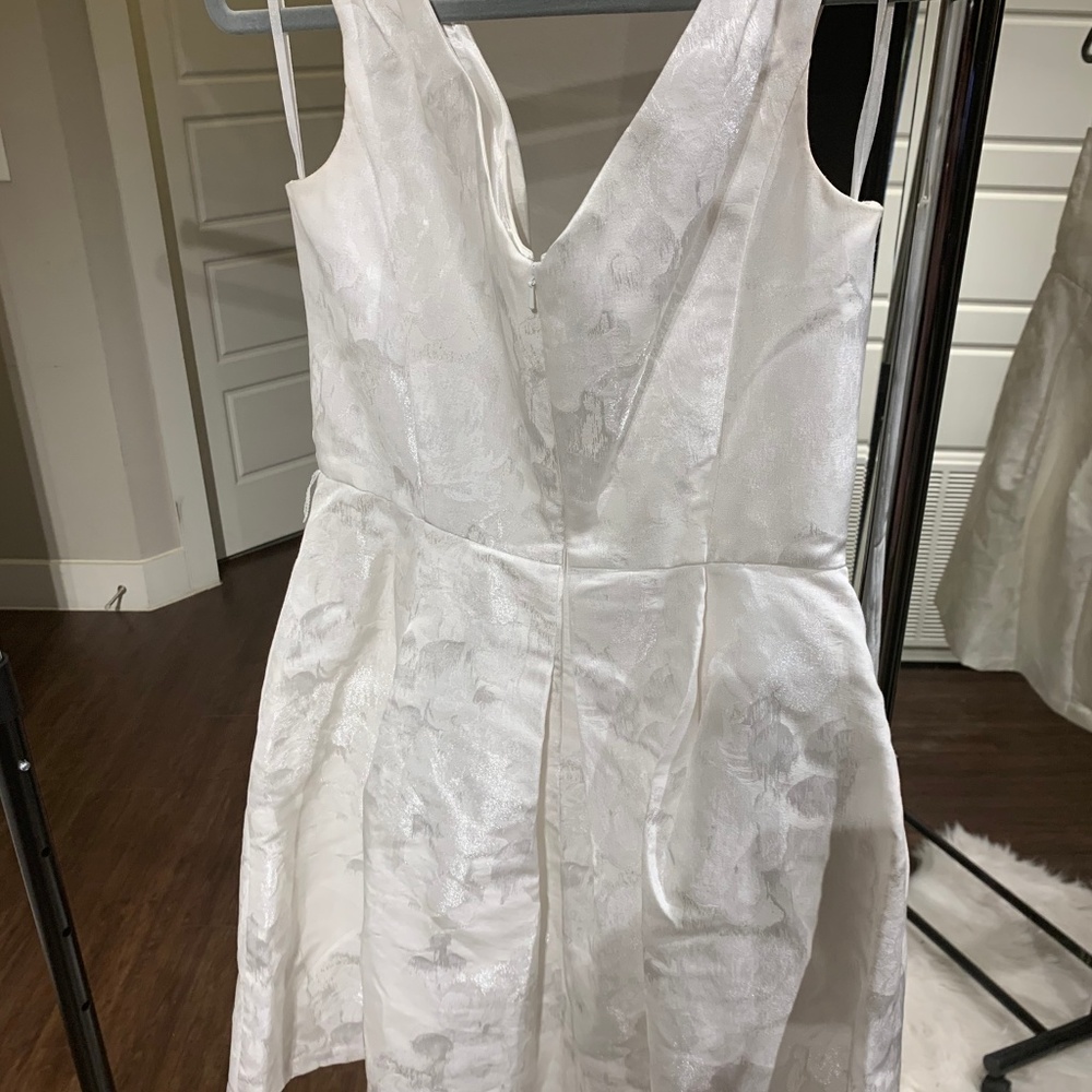 WHBM White Floral Print Dress